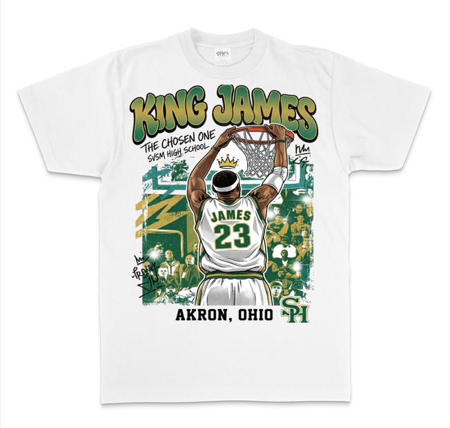 LeBron James Highschool team Fighting Irish